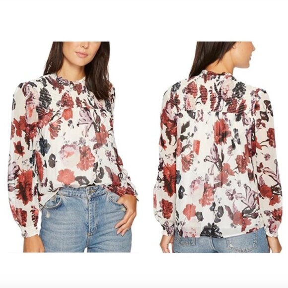 Lucky Brand floral boho blouse - Picture 1 of 8